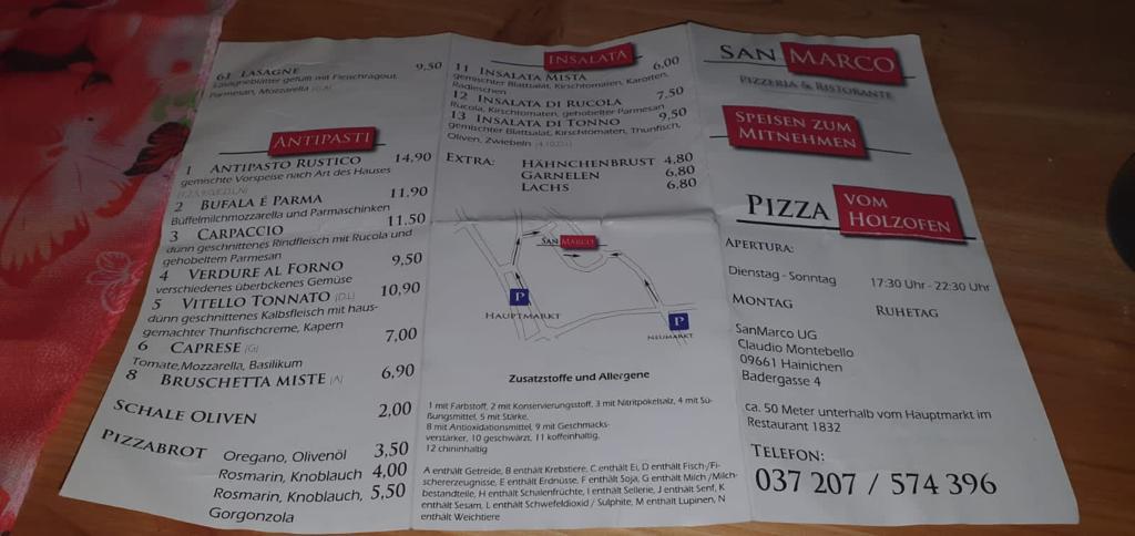 Menu Pizzeria San Marco-1